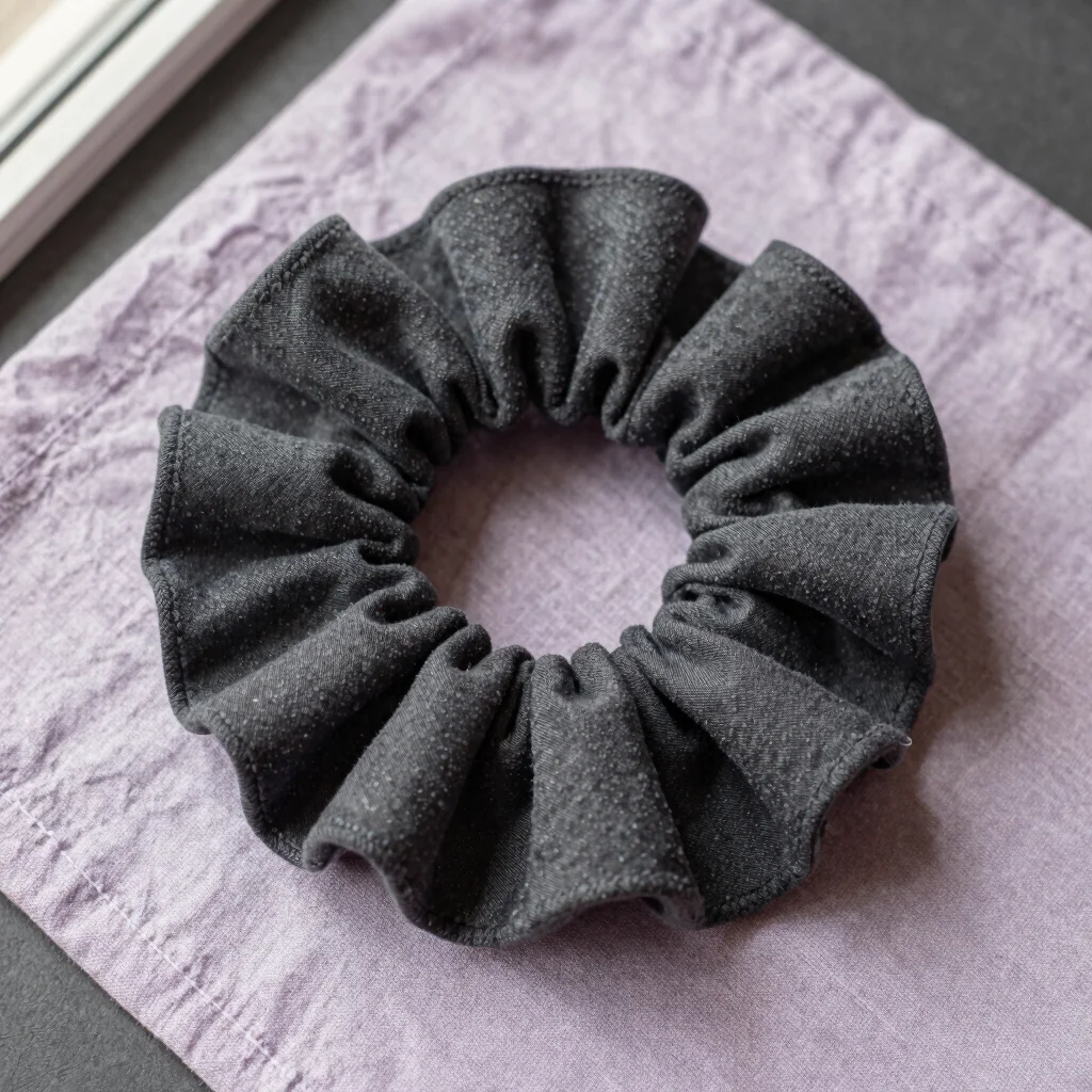 Charcoal Cloud Scrunchie